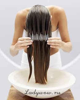 Распределение по длине маски для секущихся волос